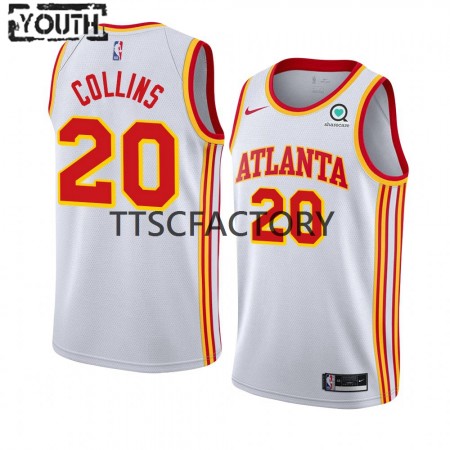 Kinder NBA Atlanta Hawks Trikot John Collins 20 Nike 2022-23 Association Edition Weiß Swingman